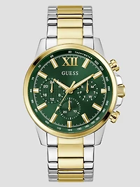 Multi-Tone and Green Multifunction Watch