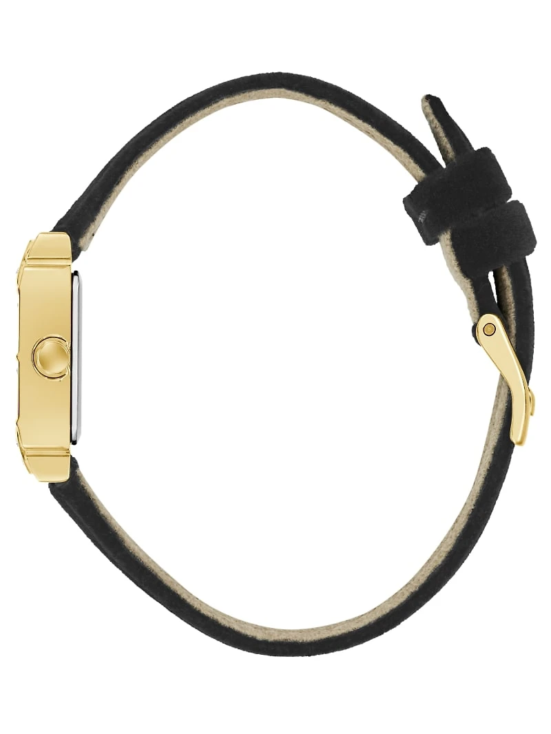 Gold-Tone Square Analog Watch