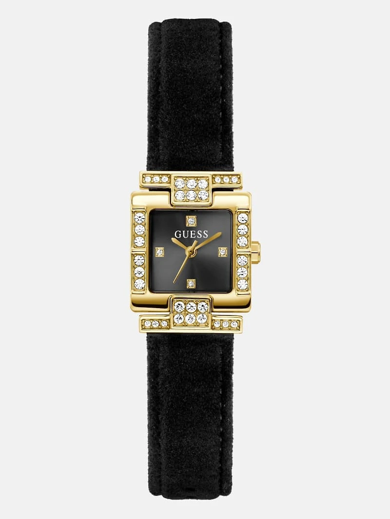 Gold-Tone Square Analog Watch