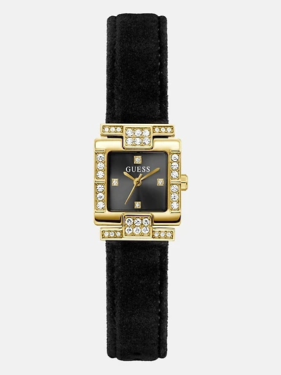 Gold-Tone Square Analog Watch