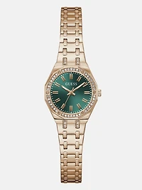 Crystal Recycled Steel analogue watch 25 mm