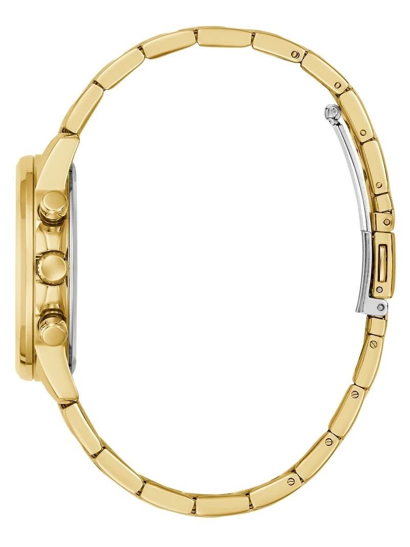 Gold-Tone Multifunction Watch