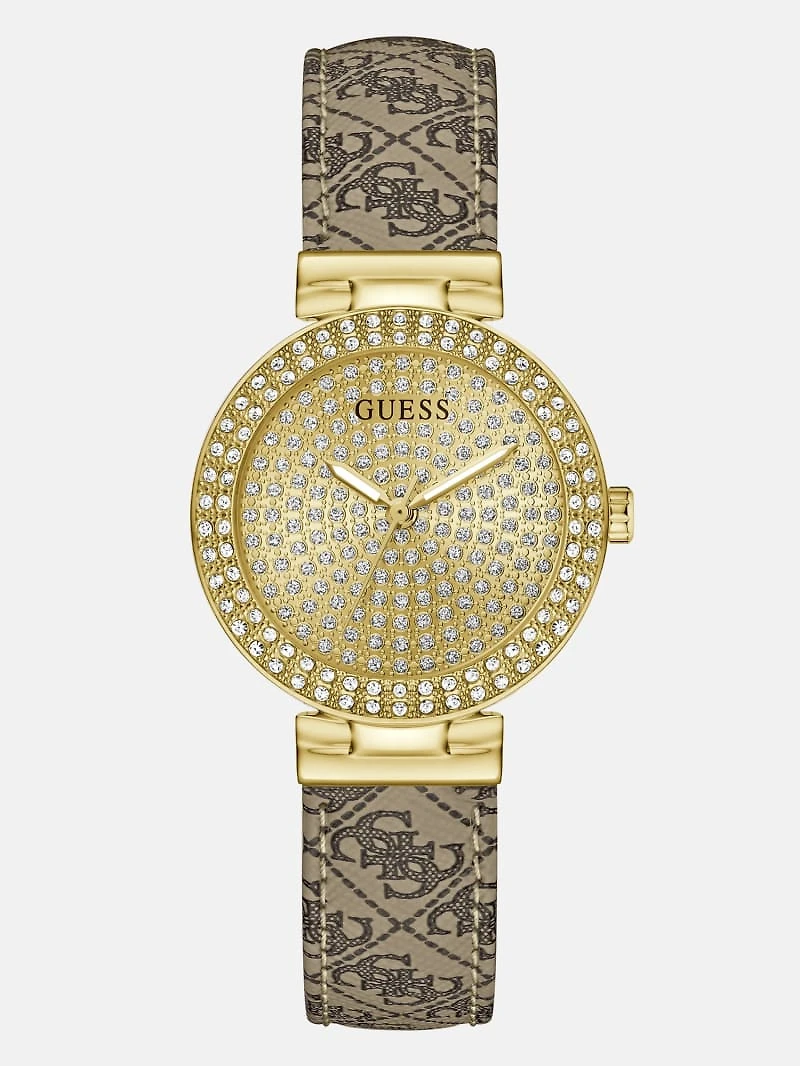 Gold-Tone and Quatro G Analog Watch
