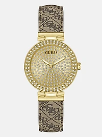 Gold-Tone and Quatro G Analog Watch