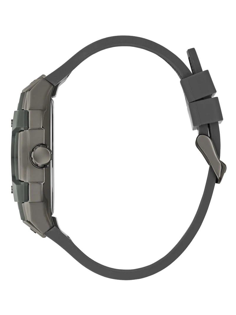Green and Grey Silicone Multifunction Watch