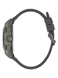 Green and Grey Silicone Multifunction Watch