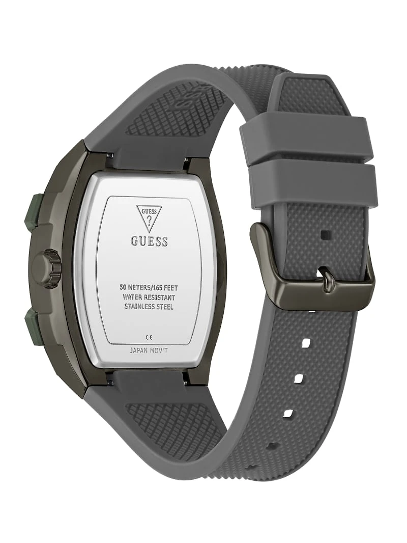 Green and Grey Silicone Multifunction Watch