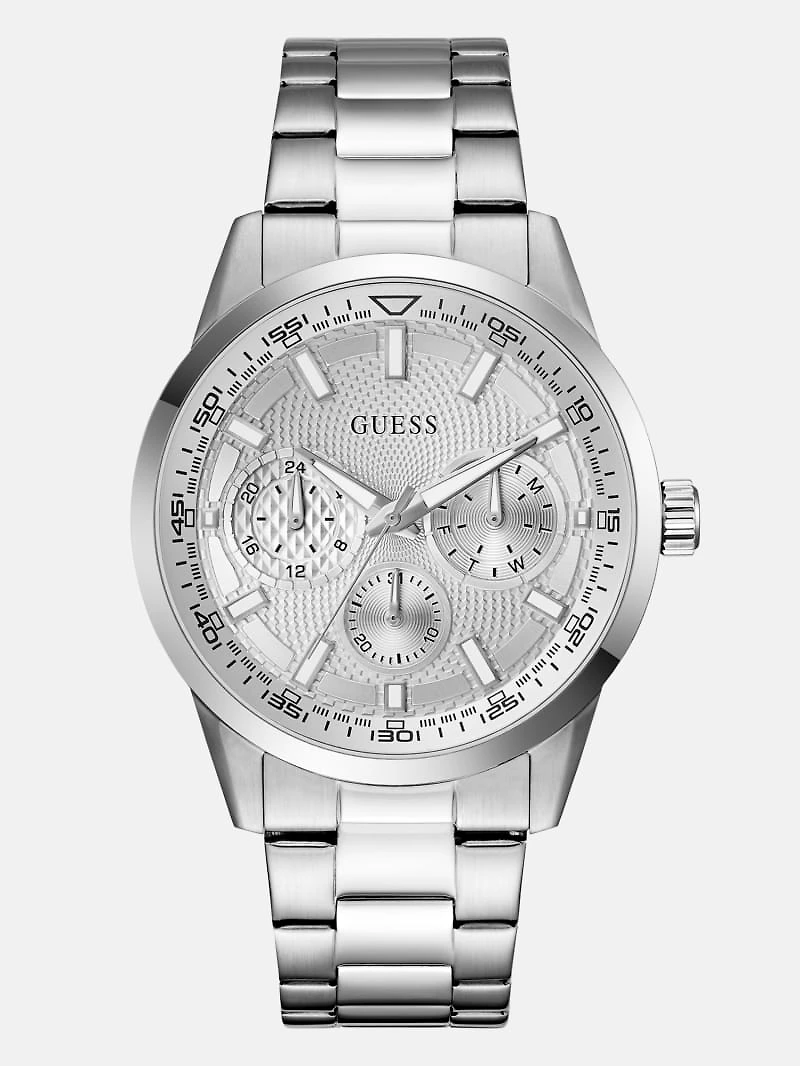 Silver-Tone Multifunction Watch