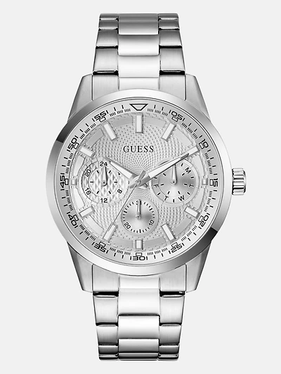 Silver-Tone Multifunction Watch