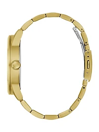 Gold-Tone and Blue Multifunction Watch