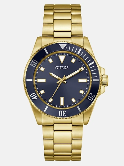 Gold-Tone Analog Watch