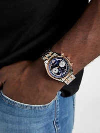 Two-Tone Multifunction Watch