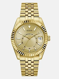 Gold-Tone Multifunction Watch