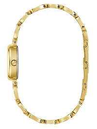 Gold-Tone and Black Analog Watch