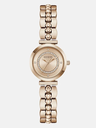 Stainless steel analogue watch mm