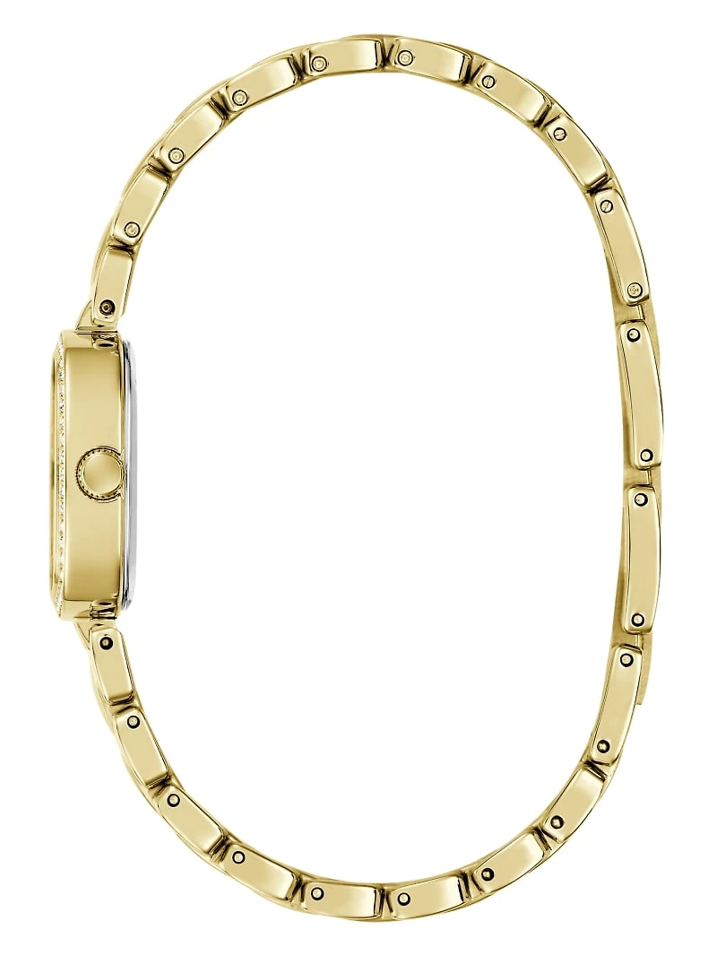 Crystal Stainless steel analogue watch