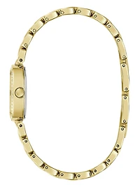 Crystal Stainless steel analogue watch