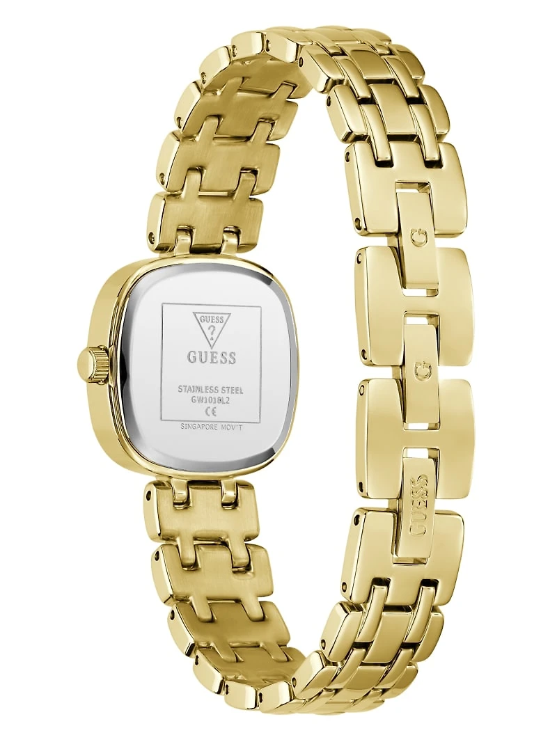 Crystal Stainless steel analogue watch