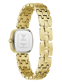 Crystal Stainless steel analogue watch