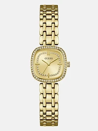 Crystal Stainless steel analogue watch