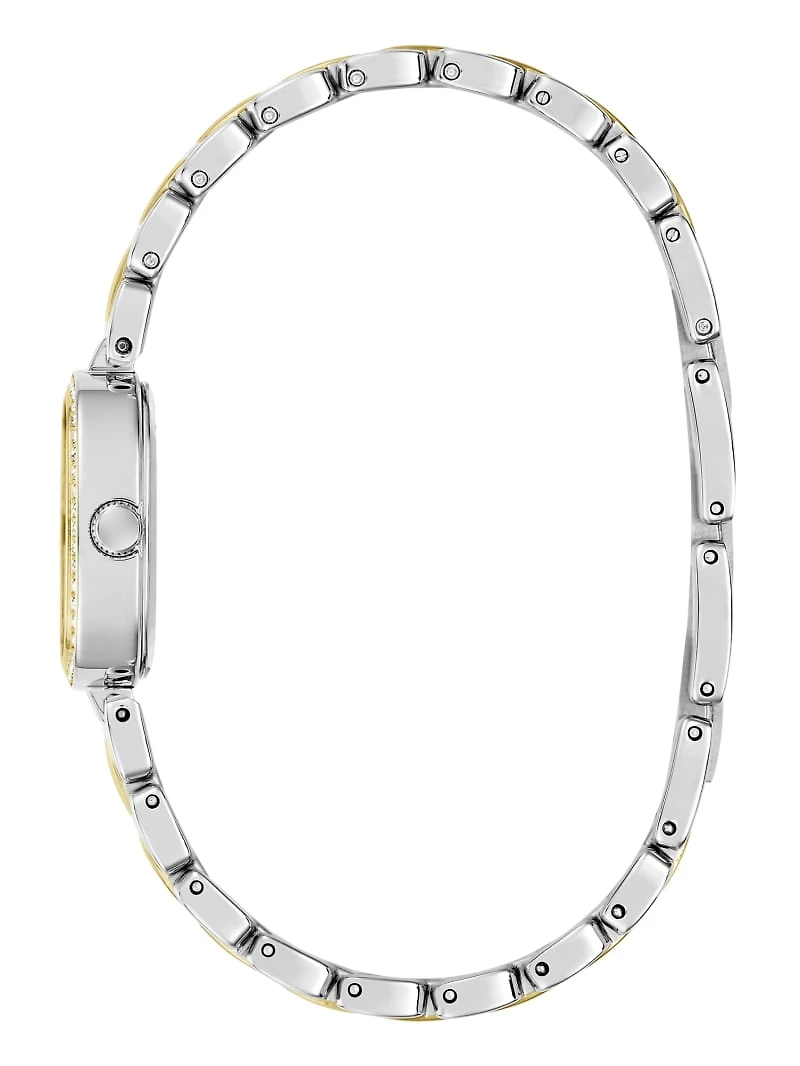 Crystal Recycled Steel analogue watch