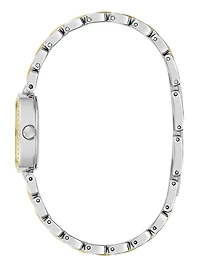 Crystal Recycled Steel analogue watch