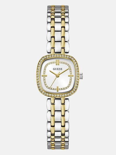 Crystal Recycled Steel analogue watch