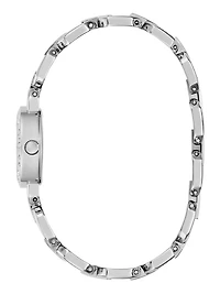 Crystal Recycled Steel analogue watch 22 mm