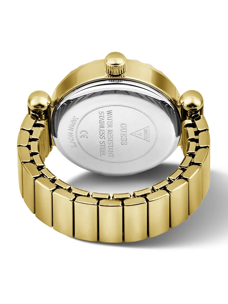 Crystal Stainless steel analogue ring 18 mm