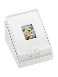 Crystal Stainless steel analogue ring 18 mm