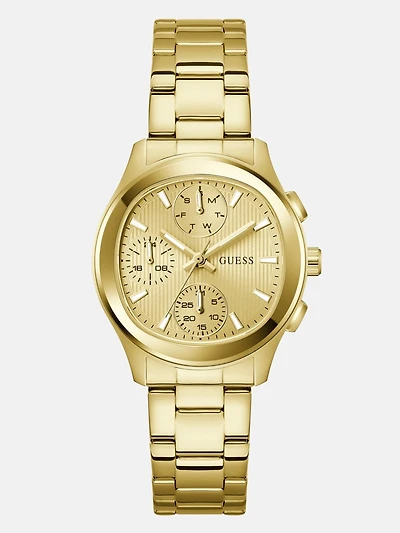 Recycled steel multi-function watch