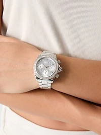 Crystal Stainless Steel multi-function watch