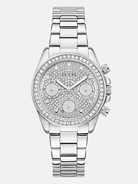 Crystal Stainless Steel multi-function watch