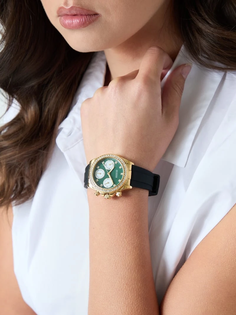 Silicone multi-fuction watch 36 mm