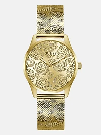 Floral Stainless steel analogue watch 36 mm