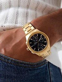 Stainless steel multi-function watch