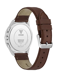 Genuine leather multi-fuction watch 40 mm