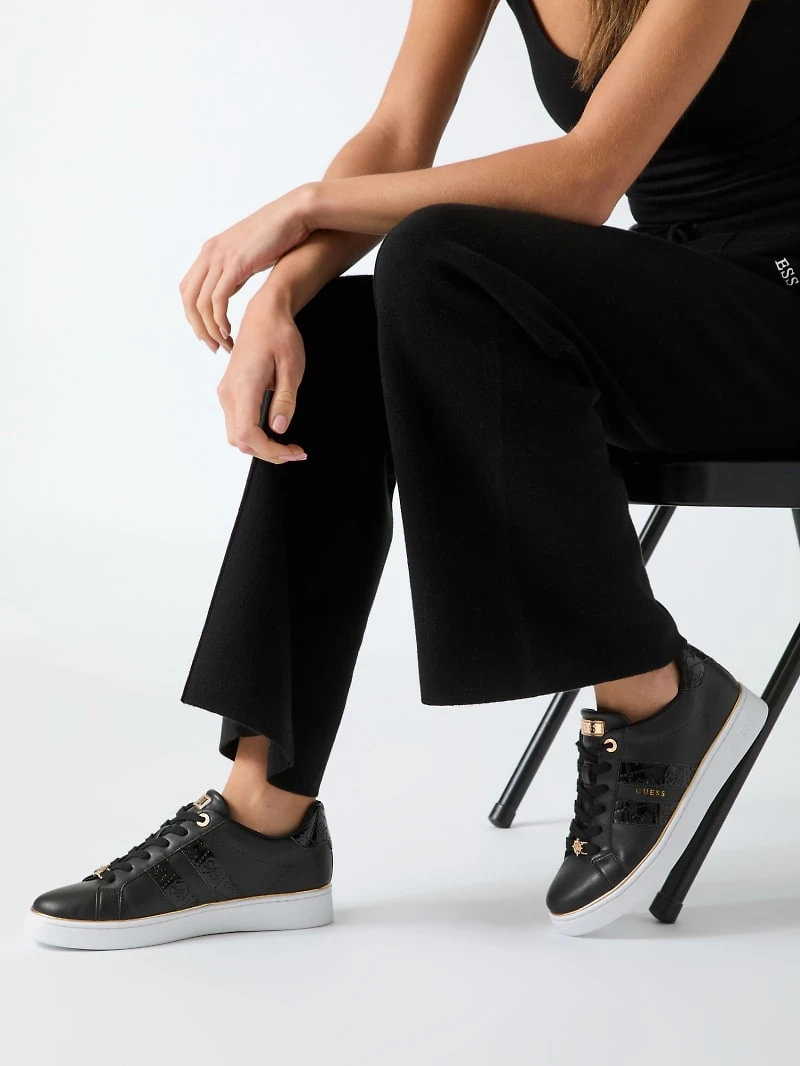 Barlie faux leather sneakers