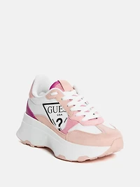 Calebb Logo Print Sneakers