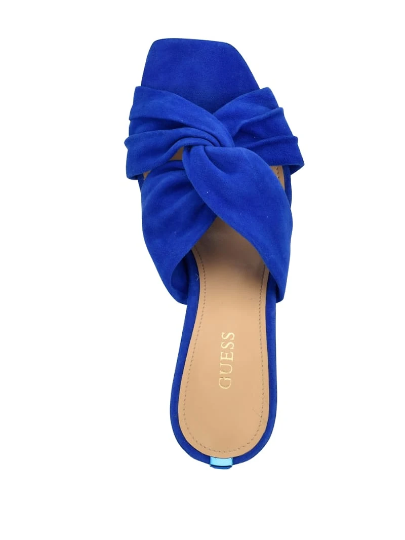 Daiva Knotted Heeled Mules