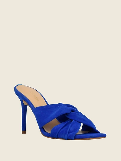 Daiva Knotted Heeled Mules