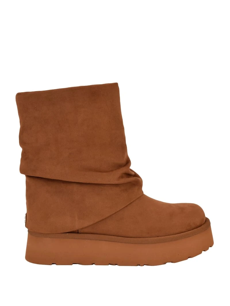 Deinna Fold-Over Suede Booties