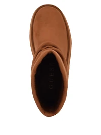 Deinna Fold-Over Suede Booties