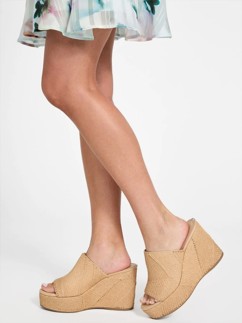 Evenz Raffia Platform Wedges