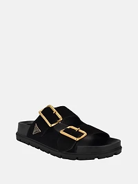 Fasten Suede Sandals