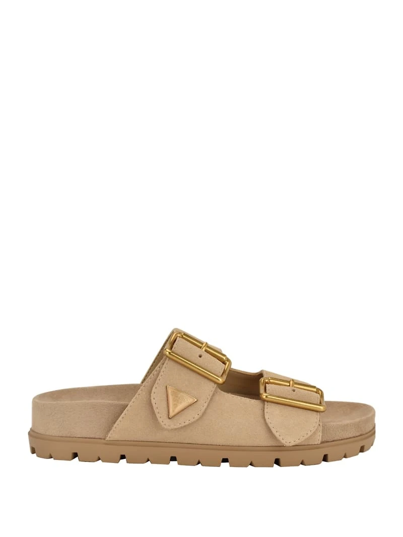Fasten Suede Sandals