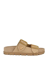Fasten Suede Sandals