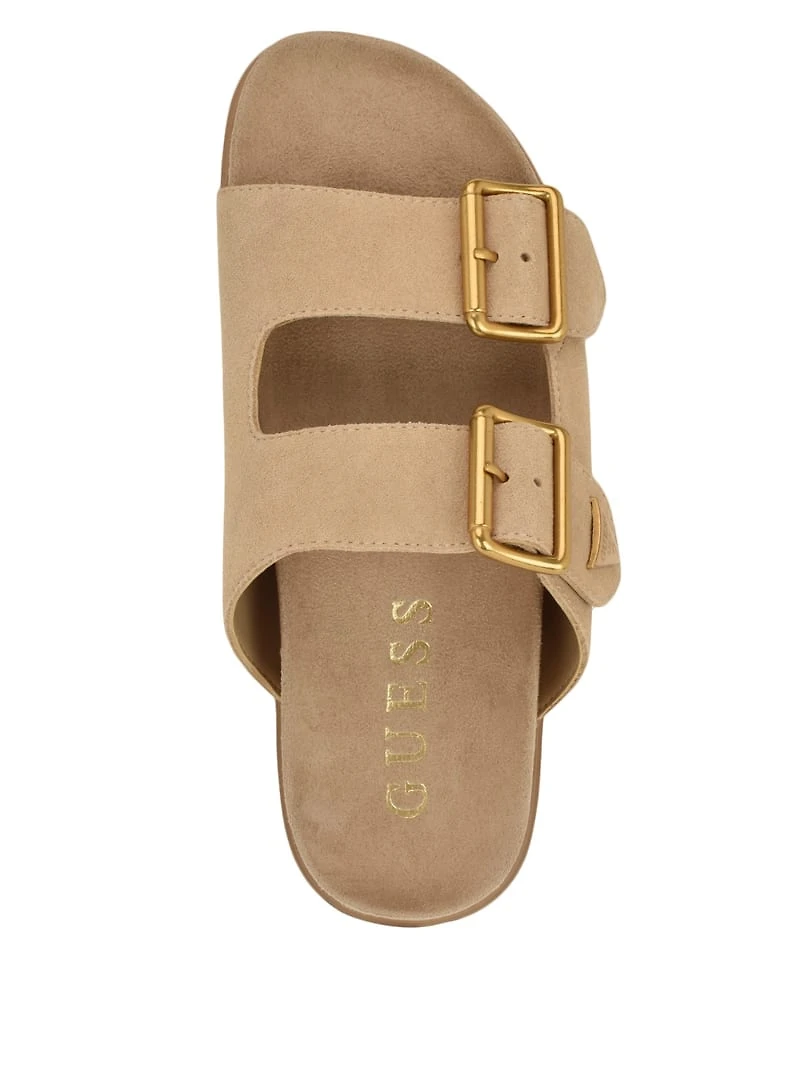 Fasten Suede Sandals