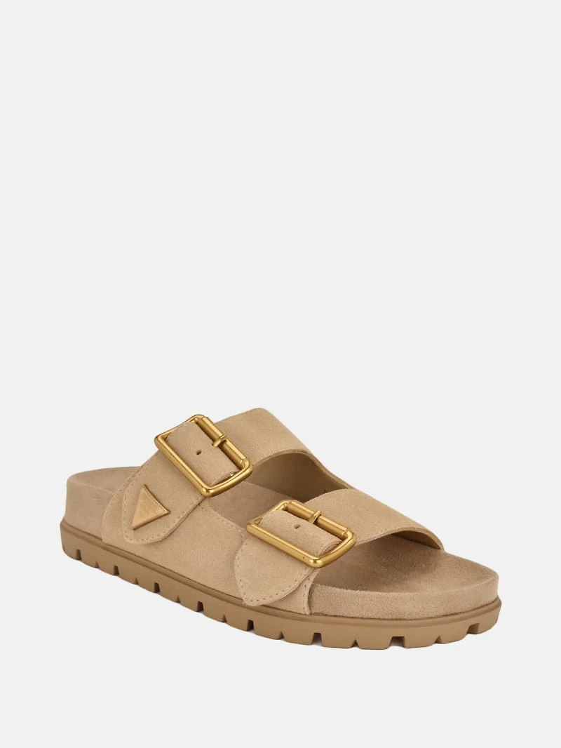 Fasten Suede Sandals