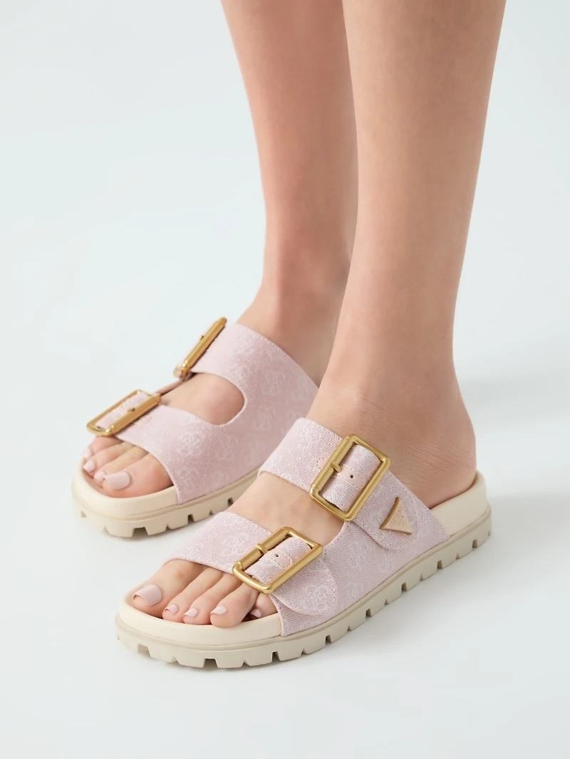 Fasten Raffia Sandals